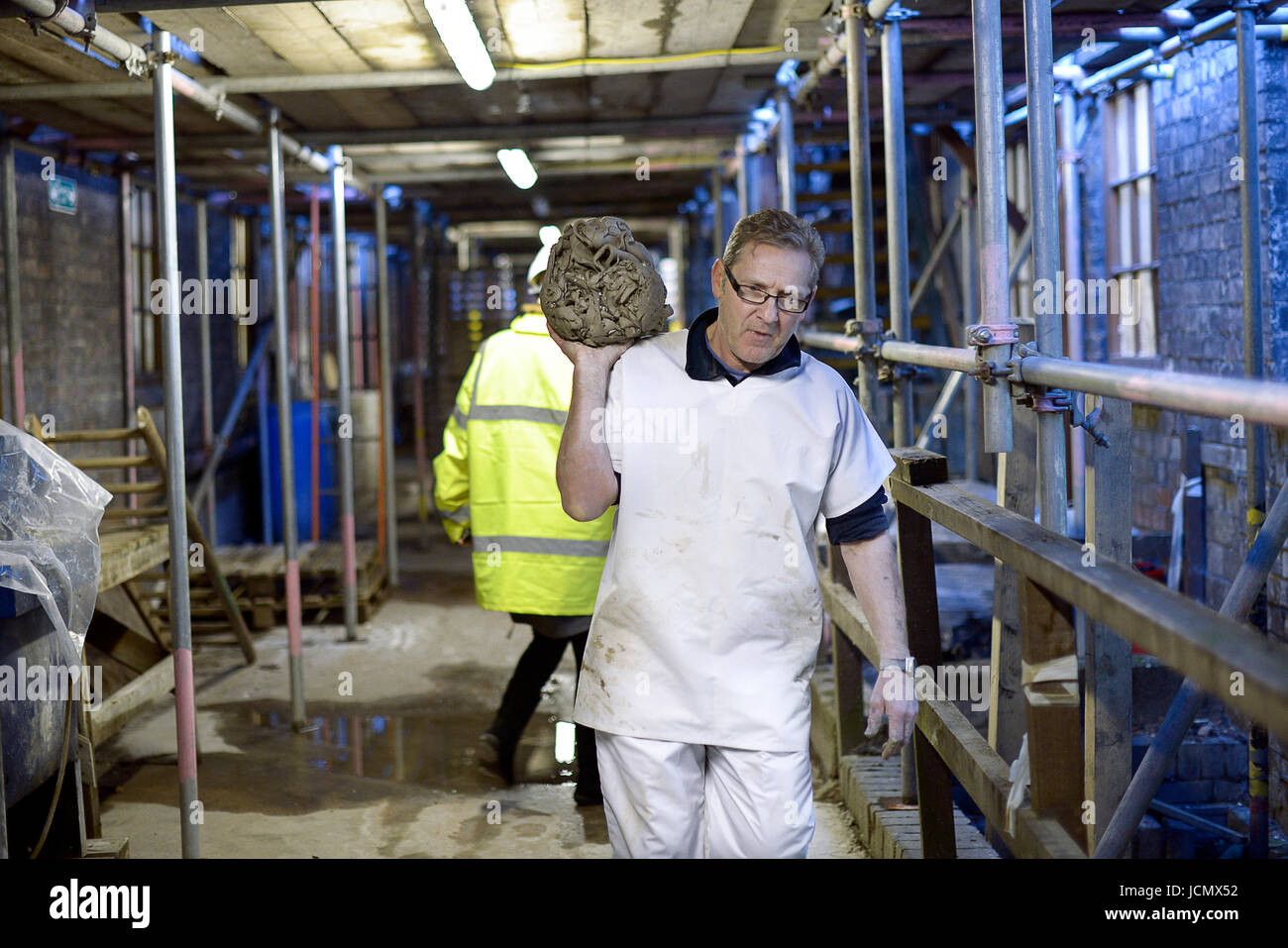 Photo of workers in Middleport Pottery, Stoke-on-Trent. Stock Photo