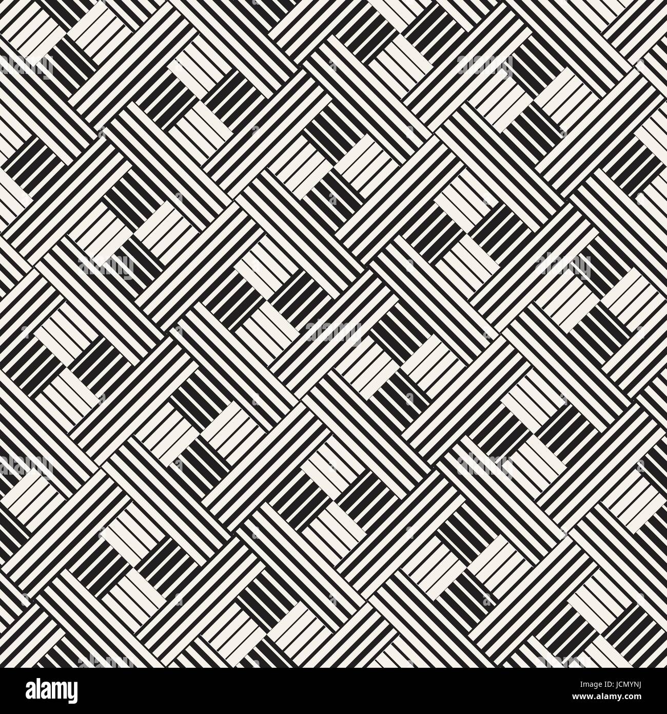 Rigular Pattern Vector Seamless Geometric Pattern. Regular Tiled Ornament. Cross Tilig ...