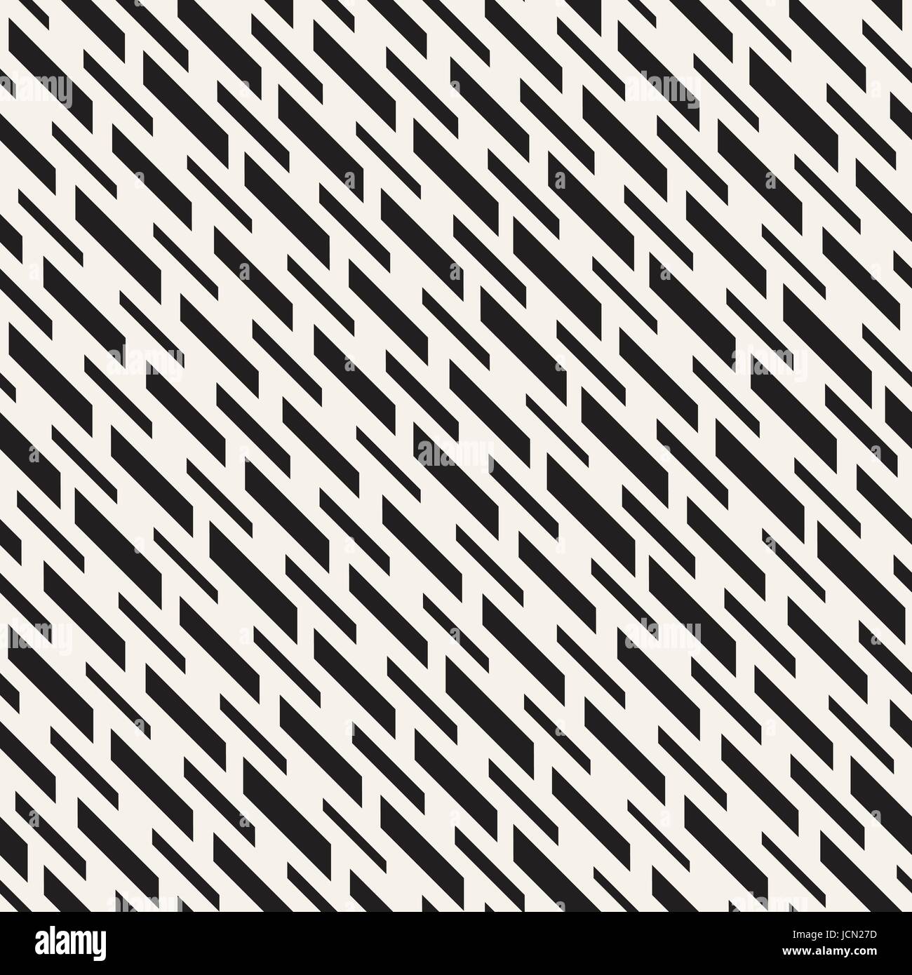 Black and White Irregular Dashed Lines Pattern. Modern Abstract Vector ...