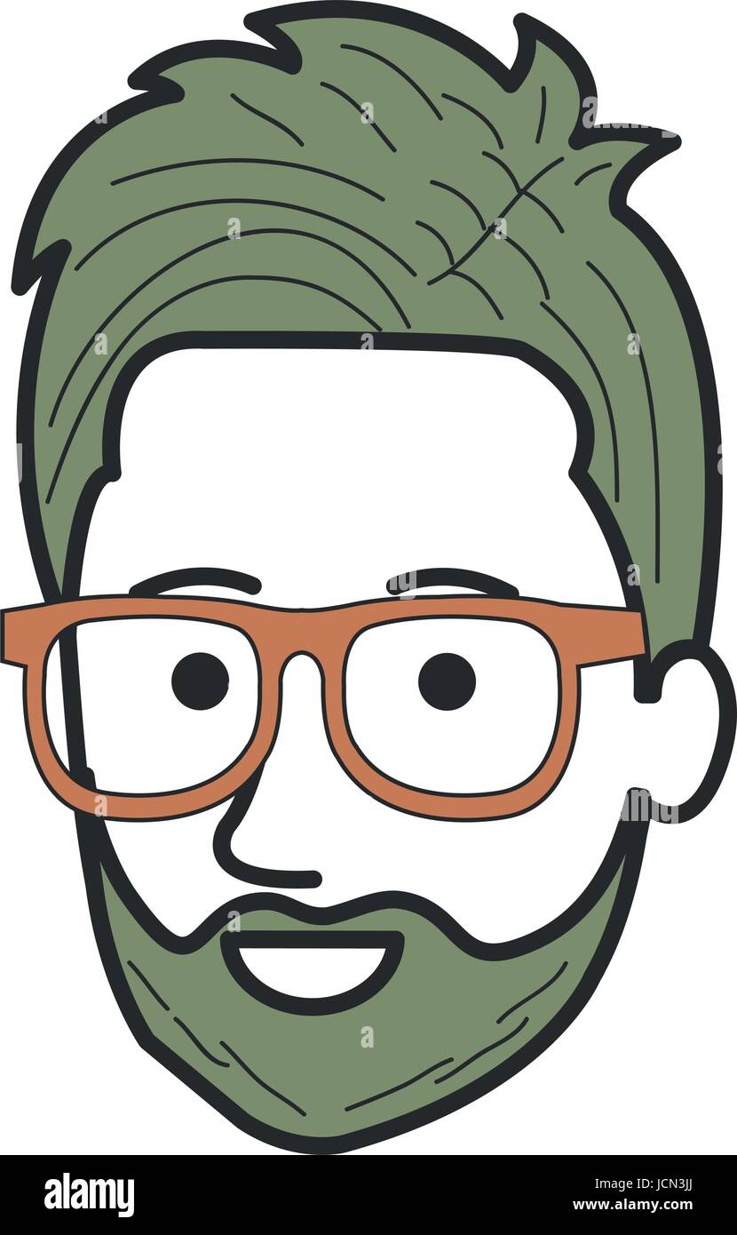young man head avatar character Stock Vector Image & Art - Alamy