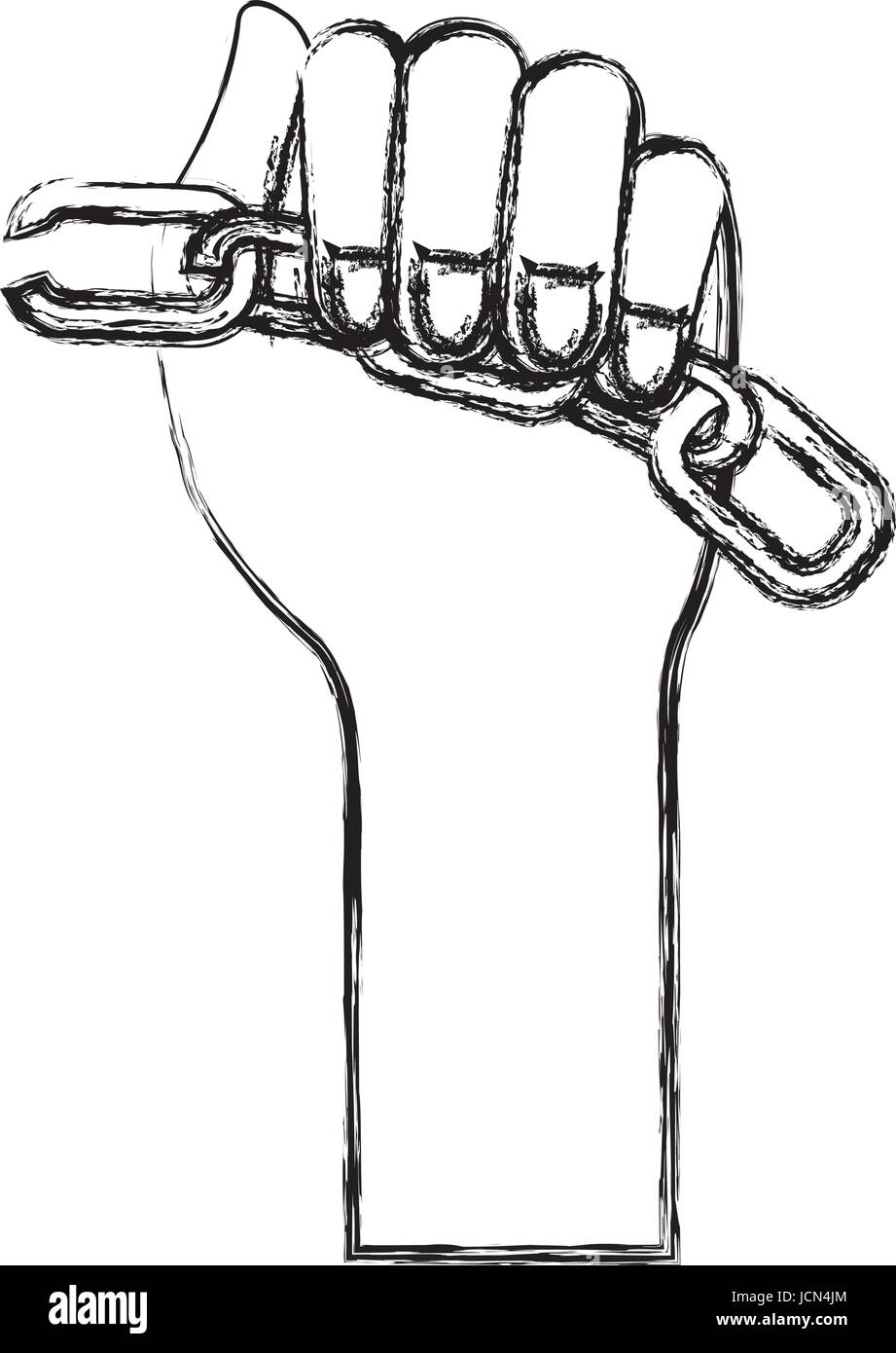 hands human with chain break Stock Vector Image & Art Alamy