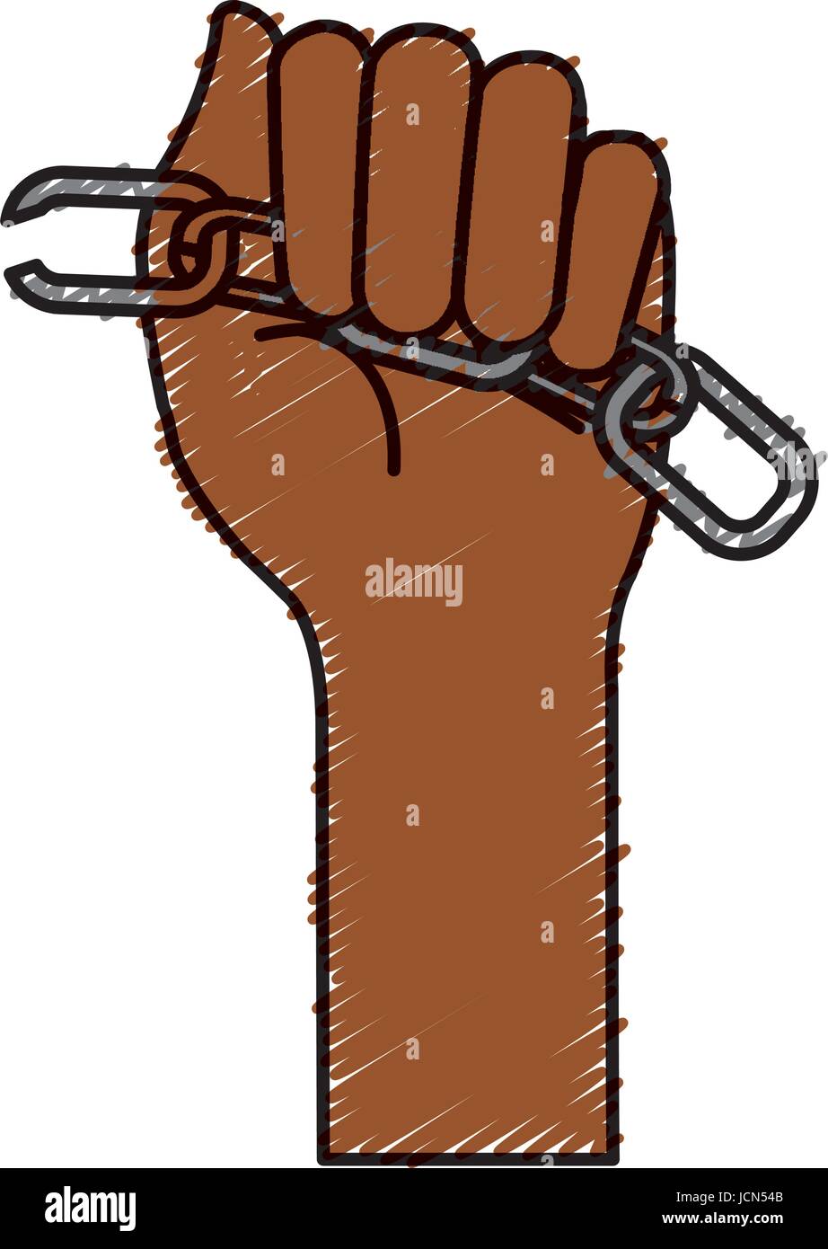 hands human with chain break Stock Vector Image & Art Alamy