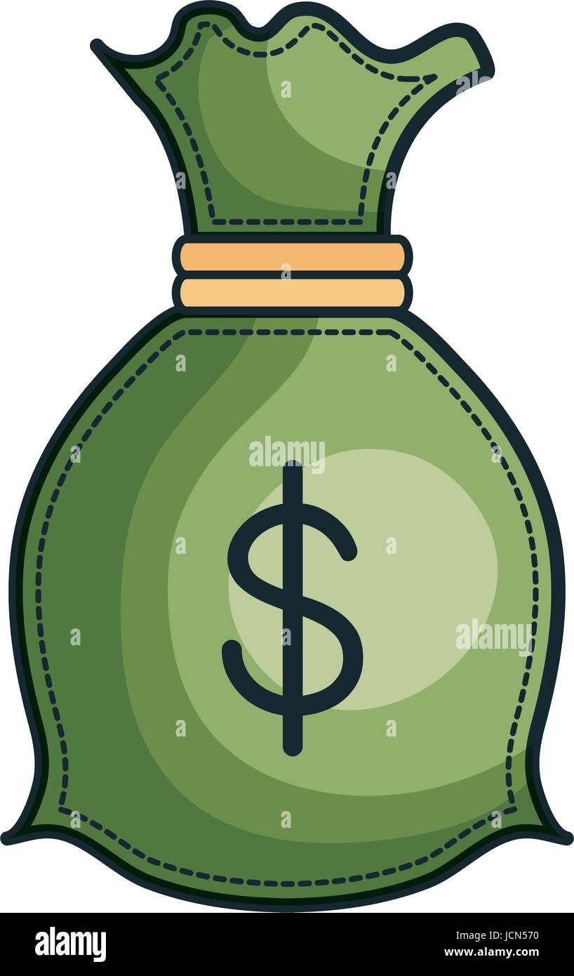 money bag isolated icon Stock Vector Image & Art - Alamy