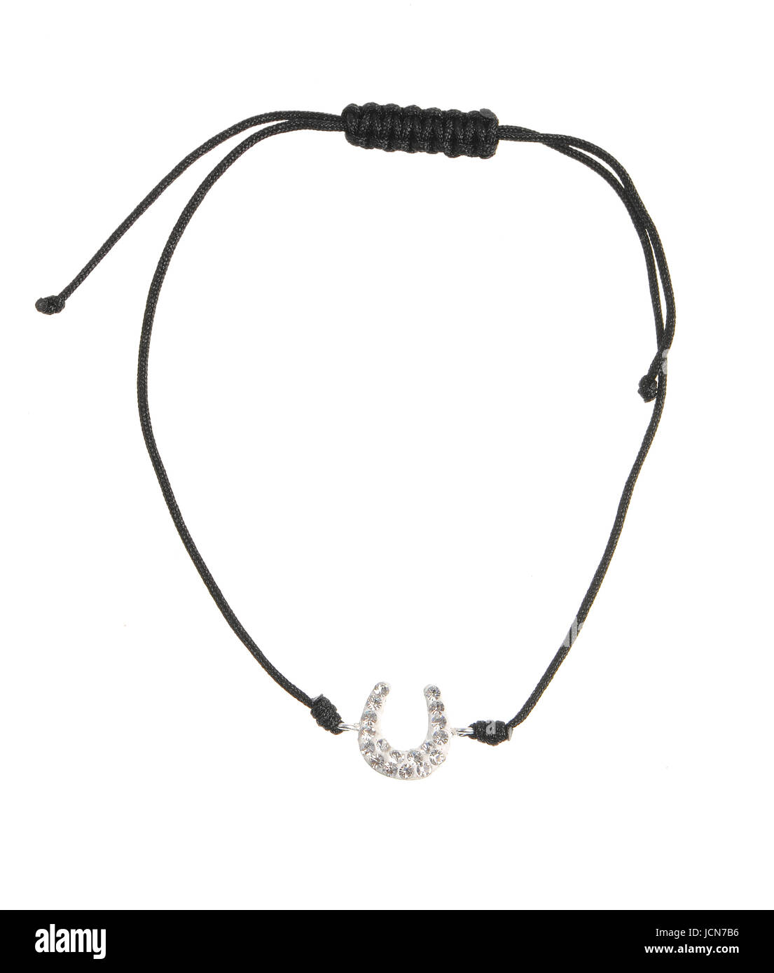 black String Bracelet isolated on white background Stock Photo Alamy