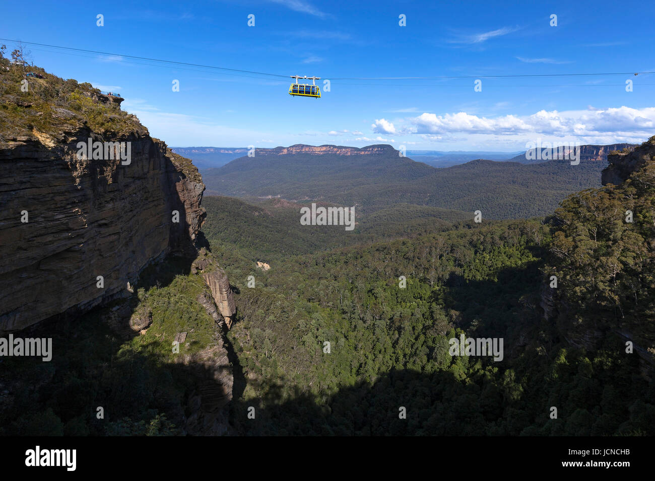 Lookout on the blue mountains in Australia Stock Photo - Alamy