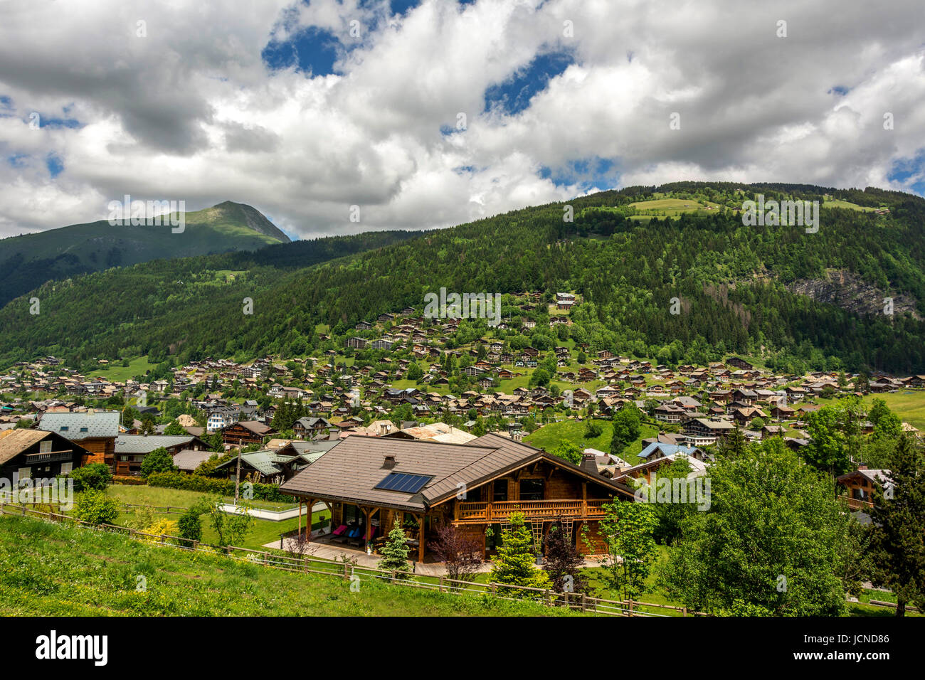 Morzine village. Haute Savoie. France Stock Photo Alamy