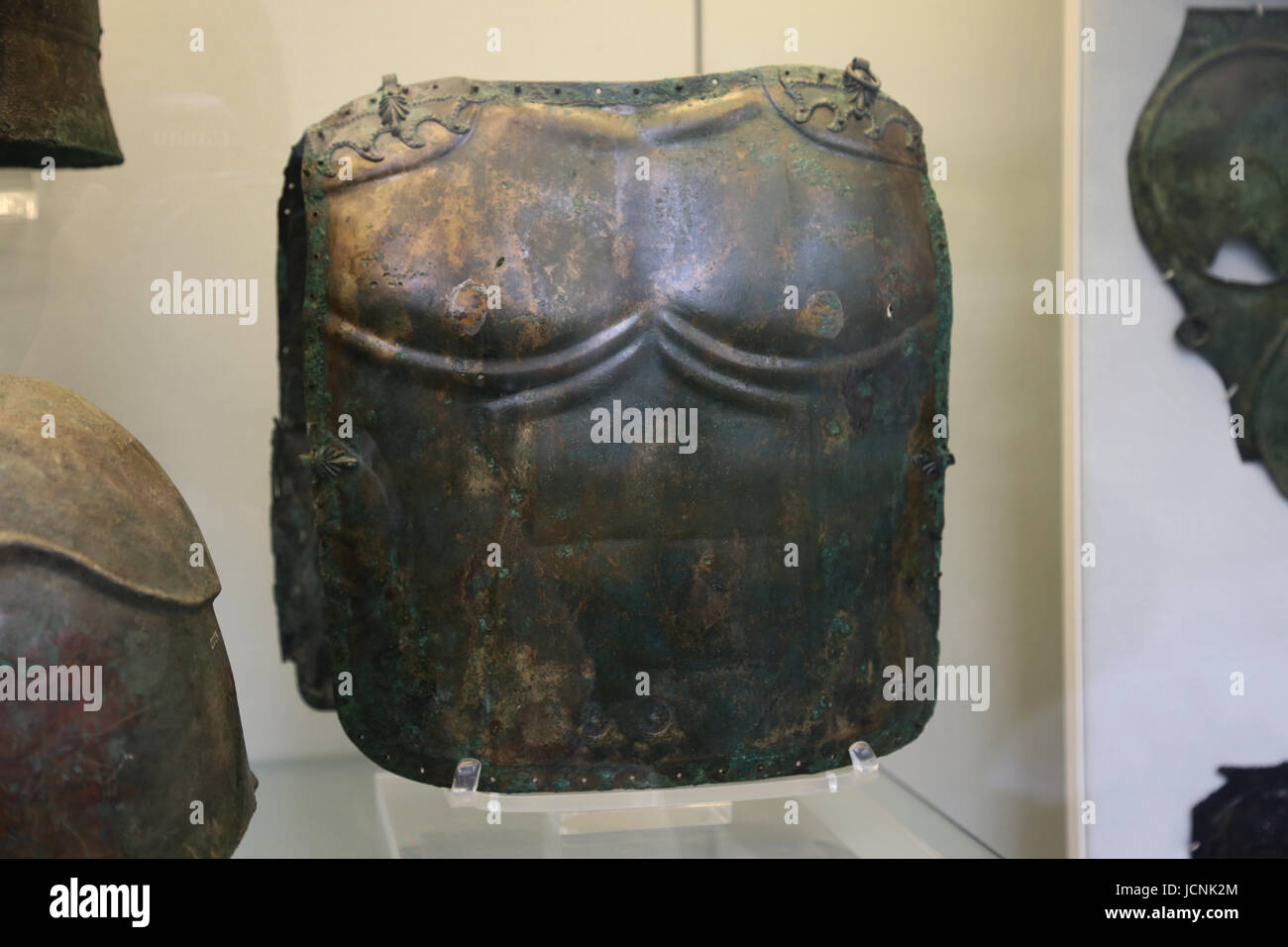 Bronze muscled cuirass. South Italian, about 386-325 BC. British Museum. London. UK. Stock Photo