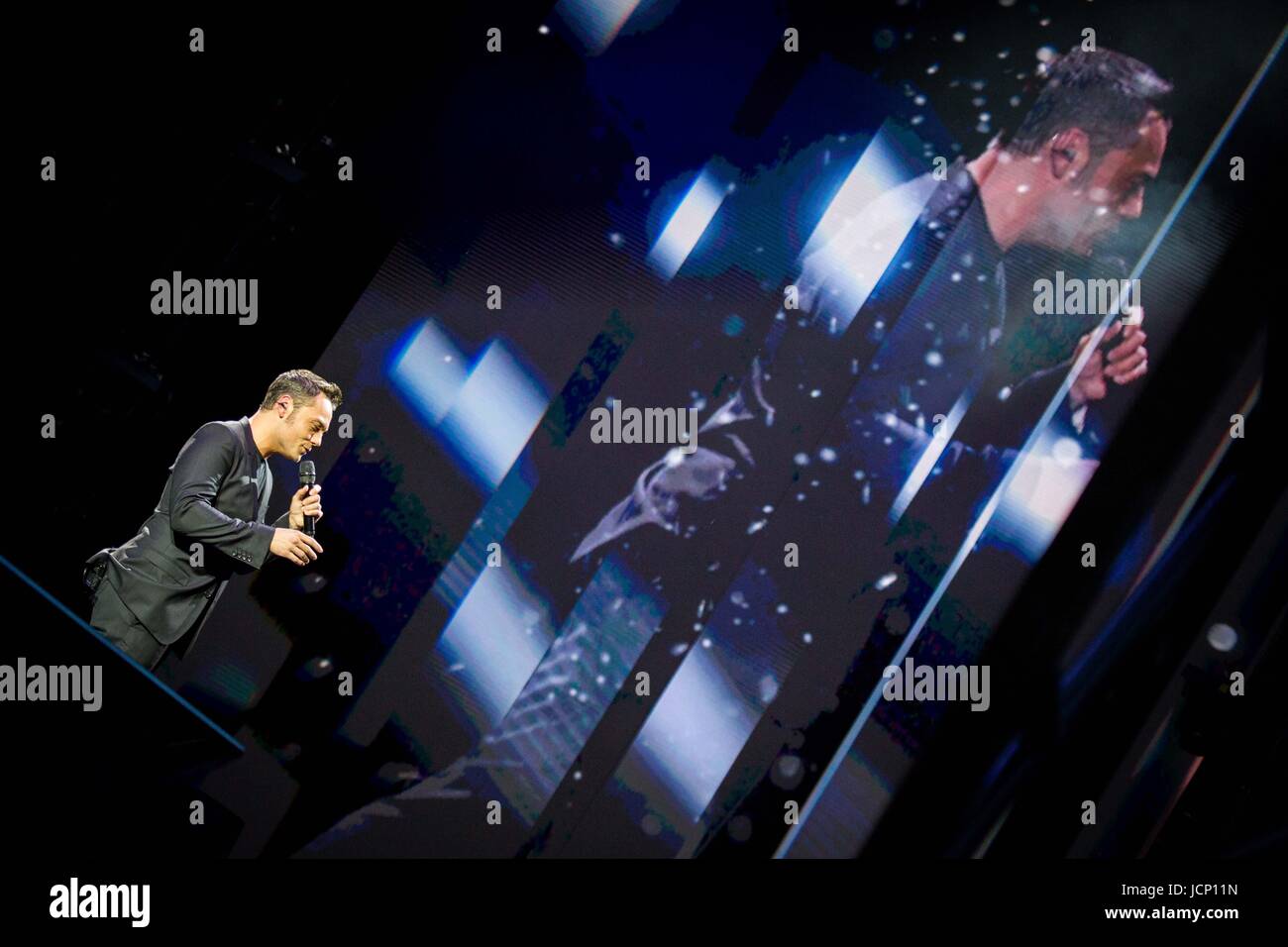 Milan, Italy. 16th June, 2017. Tiziano Ferro live at Stadio San Siro  Credit: Roberto Finizio/Alamy Live News Stock Photo - Alamy