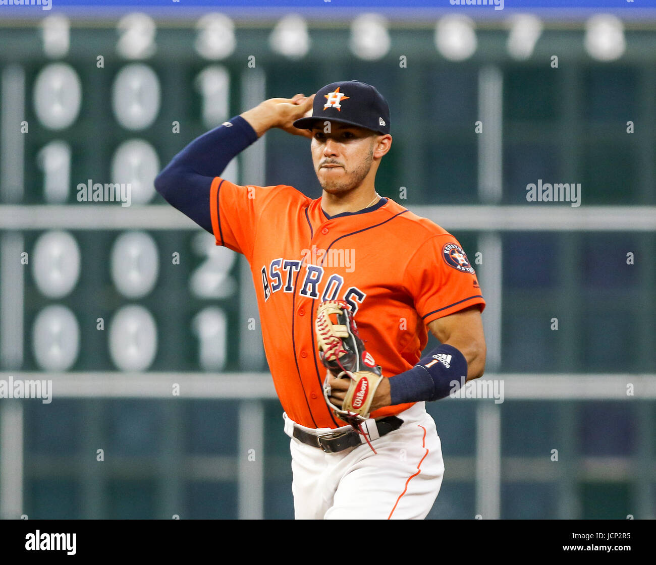 Houston, TX, USA. 16th June, 2017. Houston Astros shortstop Carlos