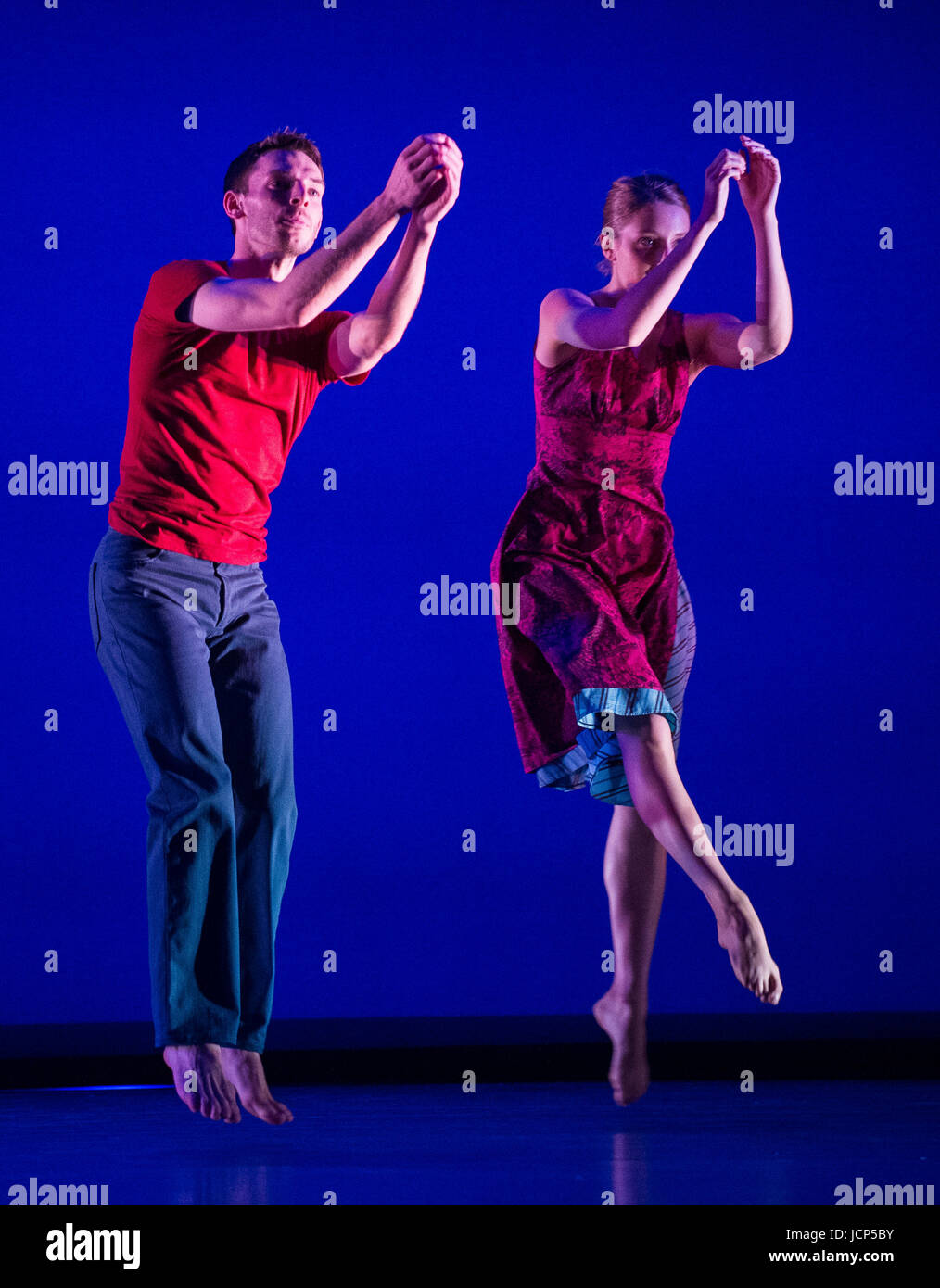 LONDON, UNITED KINGDOM - JUNE 16: Richard Alston Dance Company perform Tangent, Chicory Gypsy Mixture at Sadlers Wells on June 16th, 2017 in London, England. Credit: Gary Mitchell/Alamy Live News Stock Photo