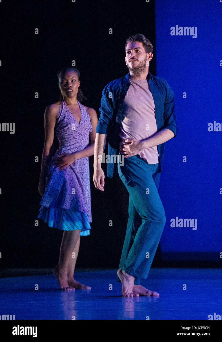 LONDON, UNITED KINGDOM - JUNE 16: Richard Alston Dance Company perform Tangent, Chicory Gypsy Mixture at Sadlers Wells on June 16th, 2017 in London, England. Credit: Gary Mitchell/Alamy Live News Stock Photo
