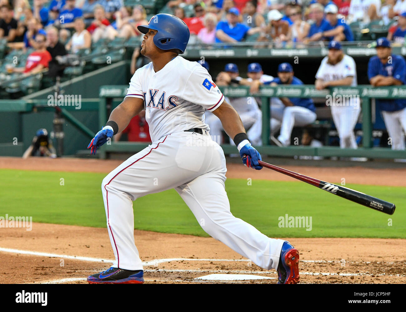 Arlington, Texas, USA. 16th June, 2017. Texas Rangers third baseman ...