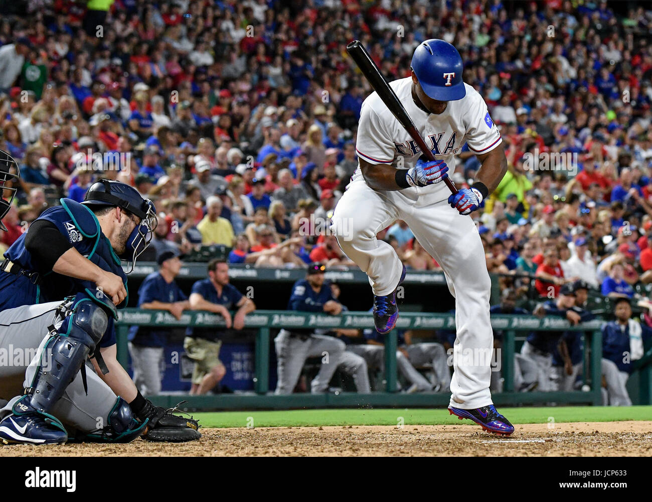 Arlington, Texas, USA. 16th June, 2017. Texas Rangers third baseman ...