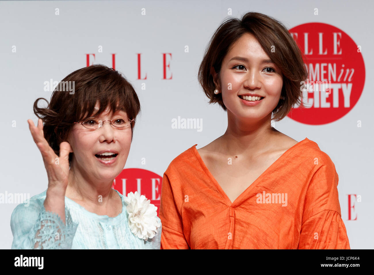 Tokyo, Japan. 17th June, 2017. (L to R) Japanese signer Remi Hirano and