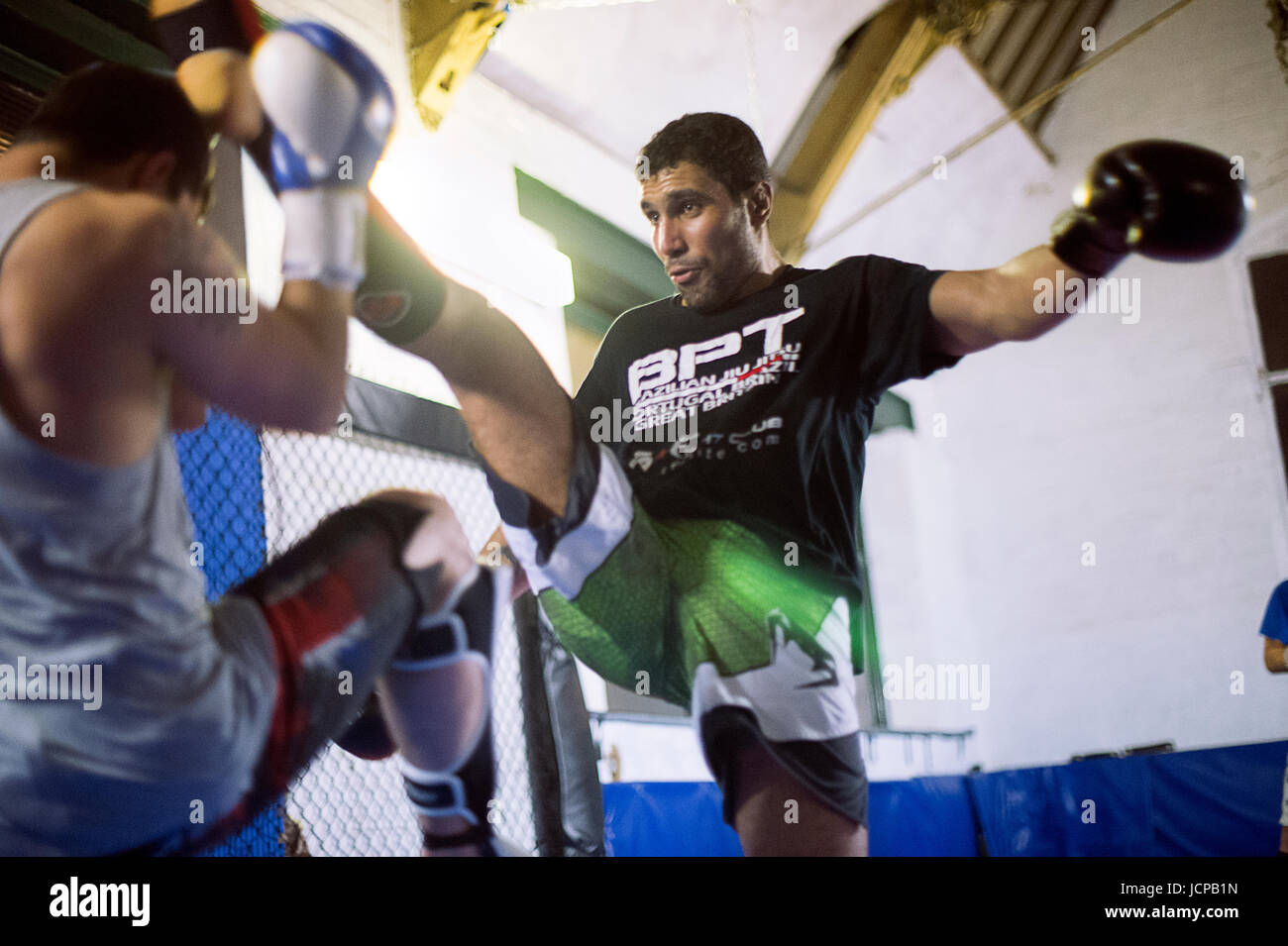 MMA Training Stock Photo