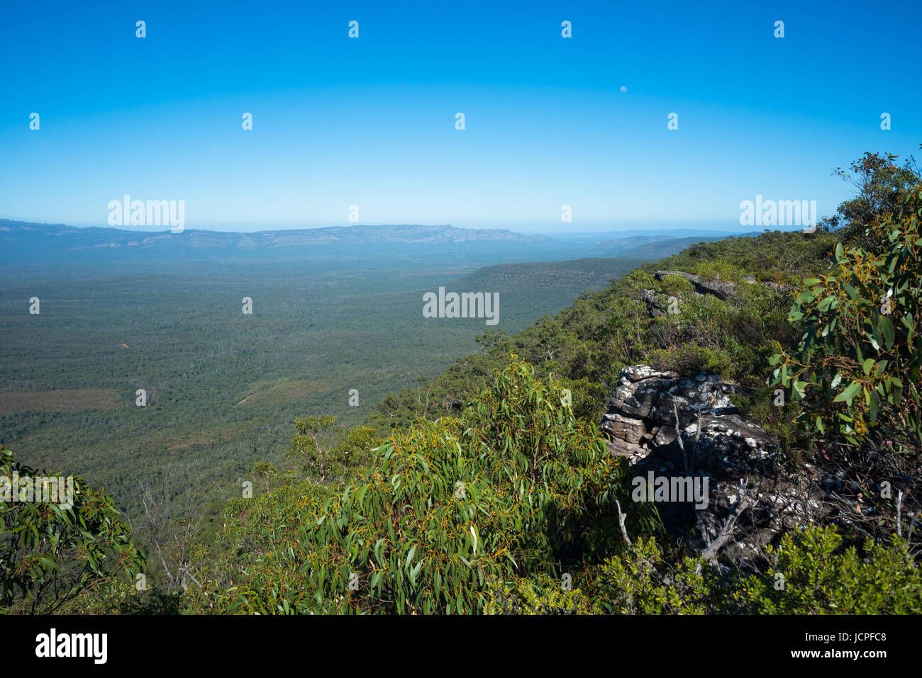 The Grampians National Park seen from Reed Lookout, Victoria, Australia. Stock Photo