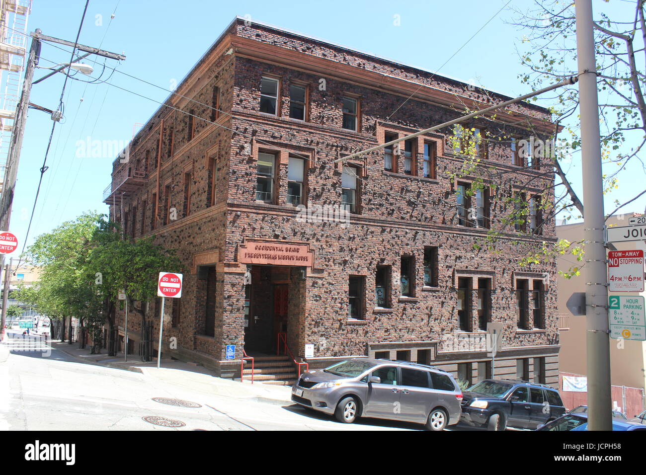 Donaldina Cameron House, Occidental Board Presbyterian Mission House, Chinatown, San Francisco, California Stock Photo