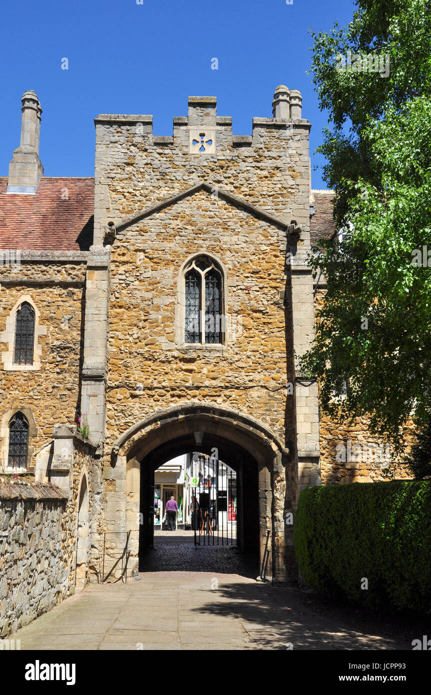 Sacrist's Gate (Sacristry gate and goldsmith's tower), Ely, Cambridgeshire, England, UK Stock Photo