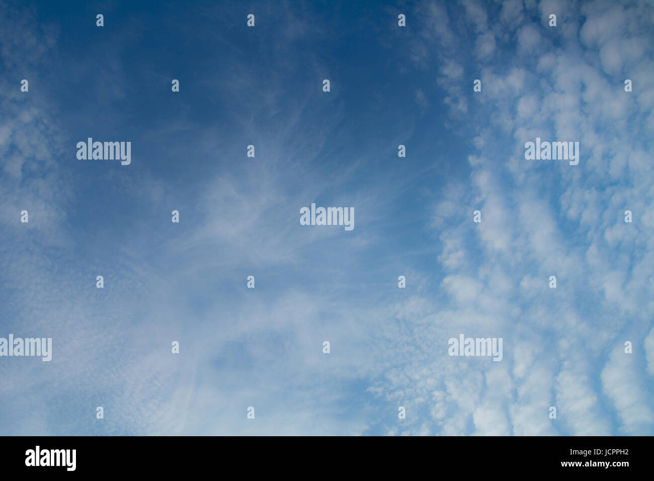 Blue sky with cloud, clean energy power, clear weather background Stock ...