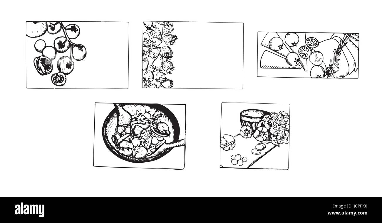 Vector Set Of Food Items Stock Vector Image Art Alamy vector-set-of-food-items-stock-vector-image-art-alamy