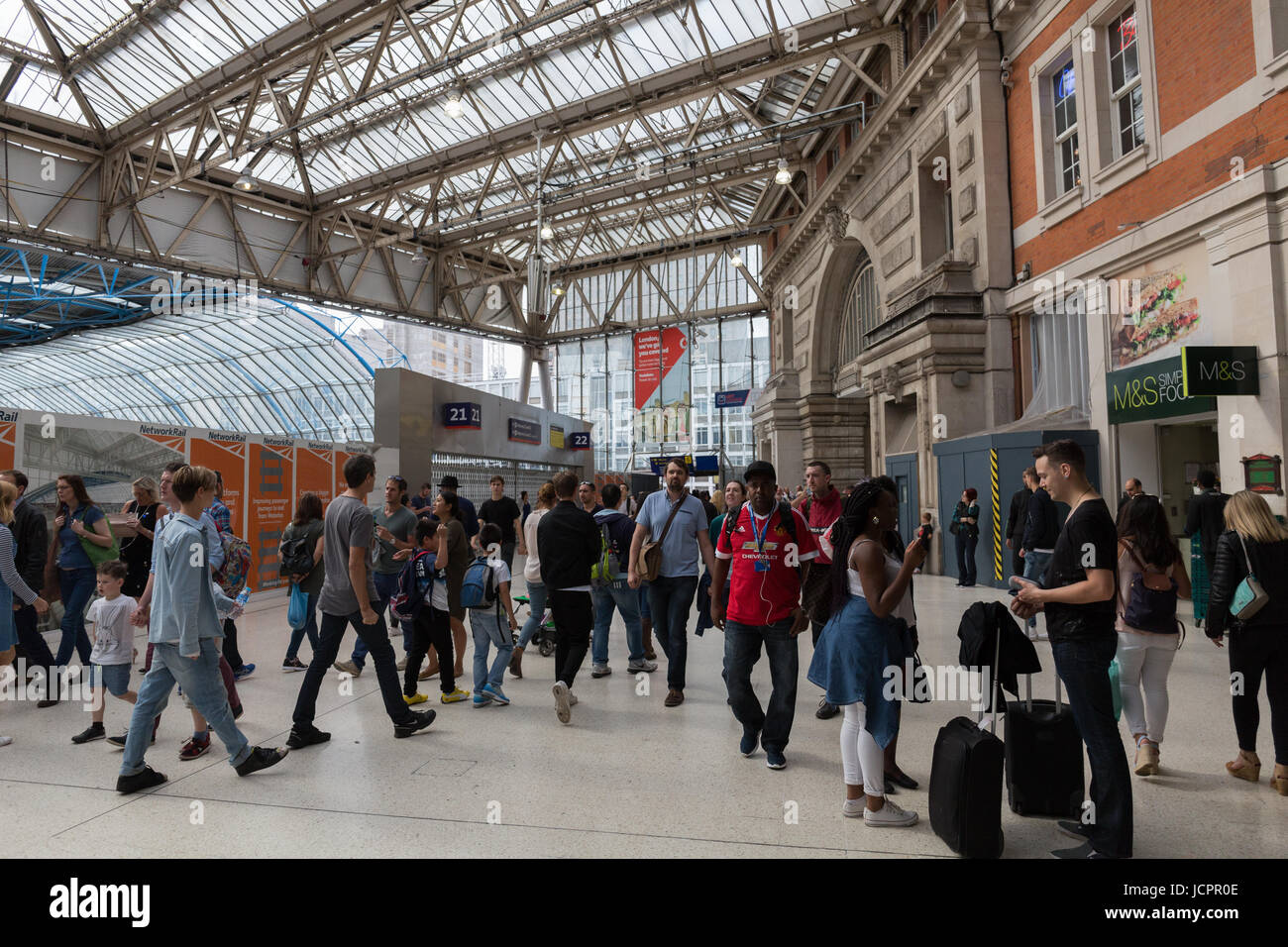 Waterloo Ground A Departure Board Waterloo Station High Resolution Stock Photography ...