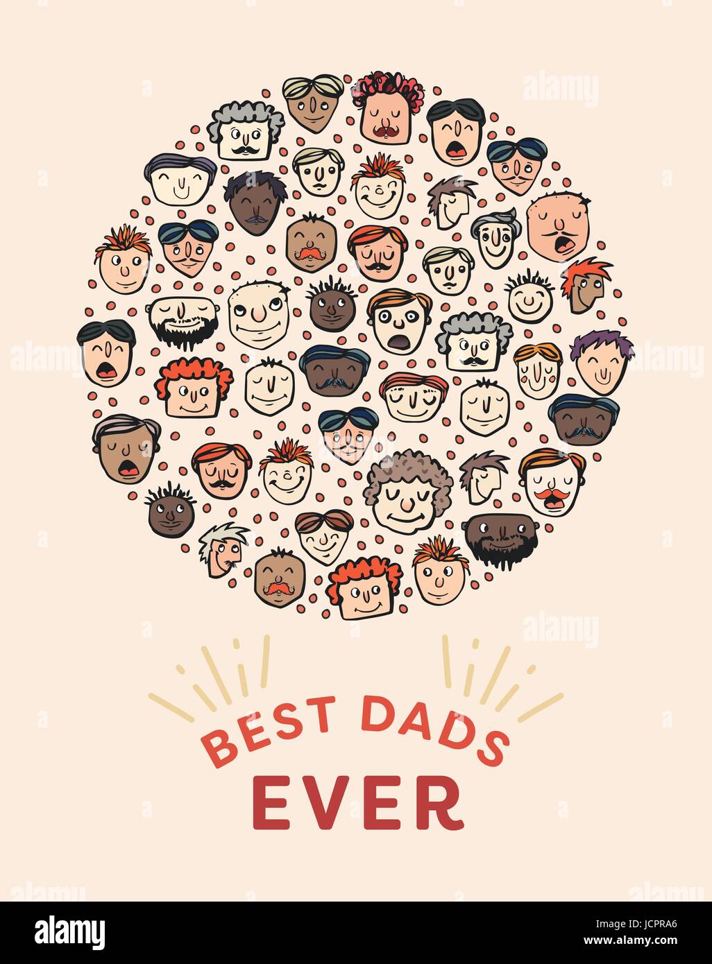 Vector icon set of fathers day greeting card Stock Vector Image & Art ...