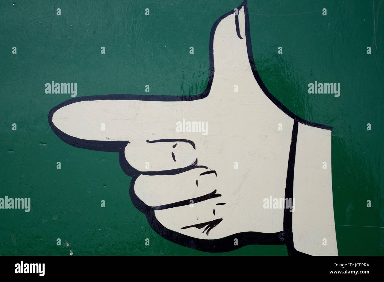 Canoe and Cycle Hire Sign with Old Fashioned Hand Drawing Pointing the