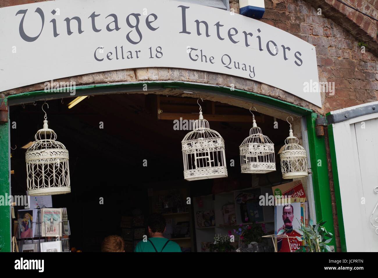Vintage Interiors Shop. exeter Quay. June, 2017 Stock Photo Alamy