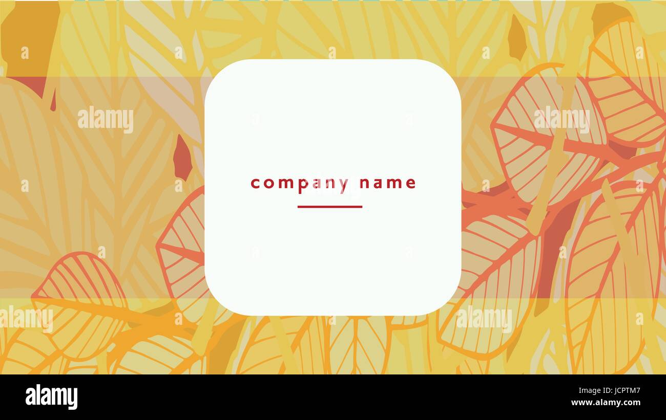 Visiting card with company name text Stock Vector