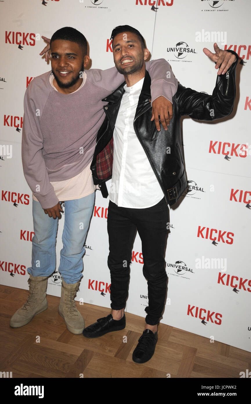 'Kicks' Special screening at the Curzon Aldgate  Featuring: Christopher Jordan Wallace, Justin Tipping Where: London, United Kingdom When: 16 May 2017 Credit: WENN.com Stock Photo