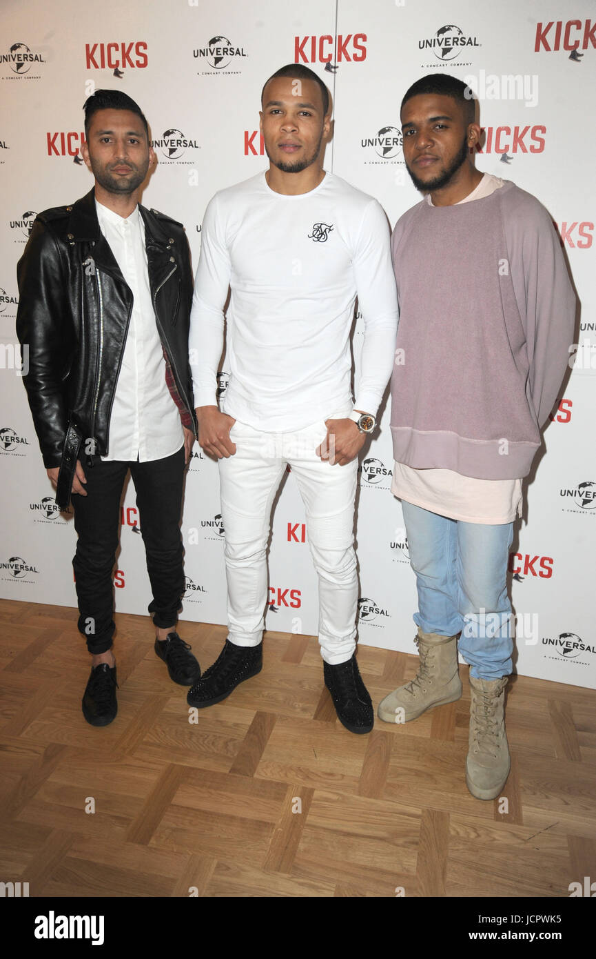 'Kicks' Special screening at the Curzon Aldgate  Featuring: Christopher Jordan Wallace, Justin Tipping, Chris Eubank Jr Where: London, United Kingdom When: 16 May 2017 Credit: WENN.com Stock Photo