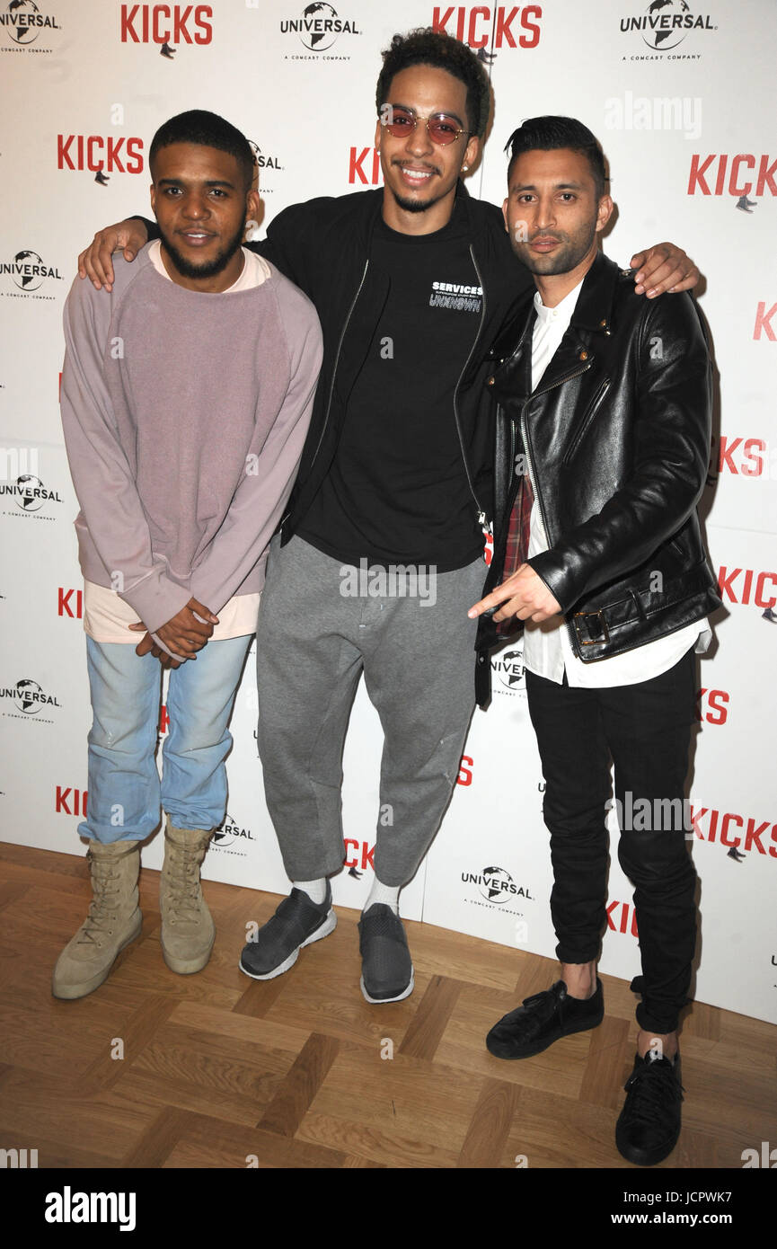 'Kicks' Special screening at the Curzon Aldgate  Featuring: Christopher Jordan Wallace, Justin Tipping, Sky FX Where: London, United Kingdom When: 16 May 2017 Credit: WENN.com Stock Photo