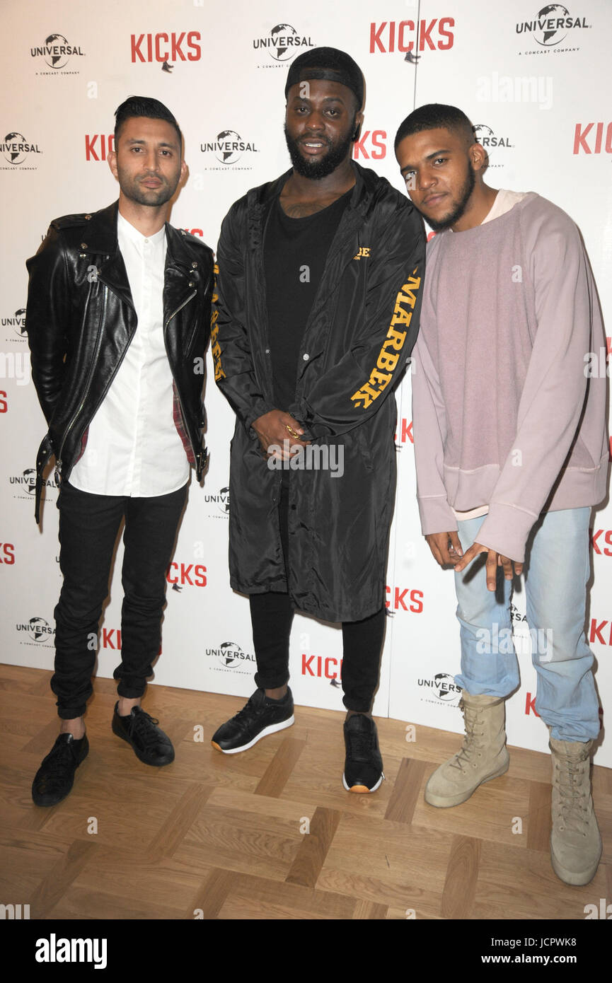 'Kicks' Special screening at the Curzon Aldgate  Featuring: Christopher Jordan Wallace, Justin Tipping, Cadet Where: London, United Kingdom When: 16 May 2017 Credit: WENN.com Stock Photo