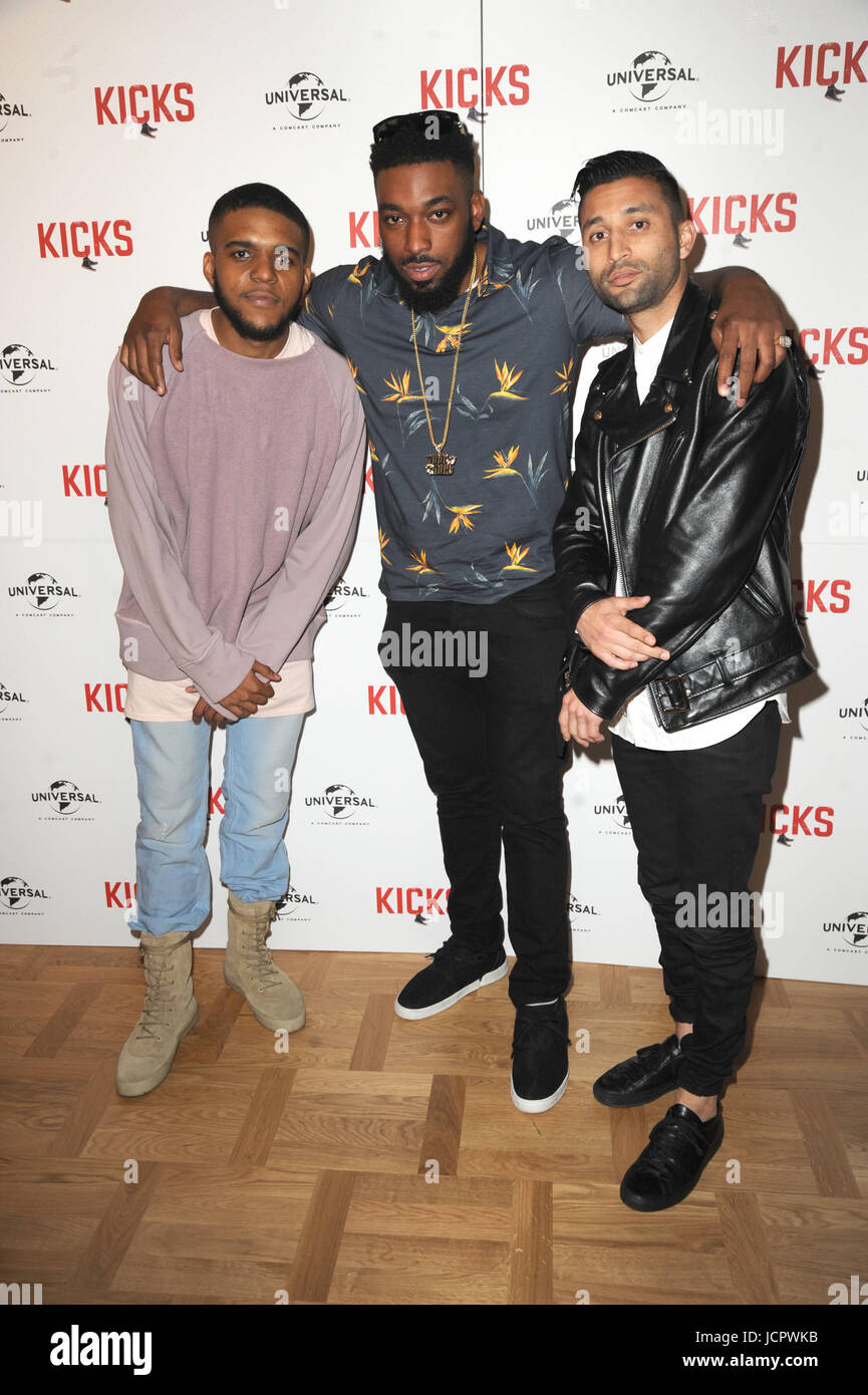 'Kicks' Special screening at the Curzon Aldgate  Featuring: Christopher Jordan Wallace, Justin Tipping, Kojo Funds Where: London, United Kingdom When: 16 May 2017 Credit: WENN.com Stock Photo