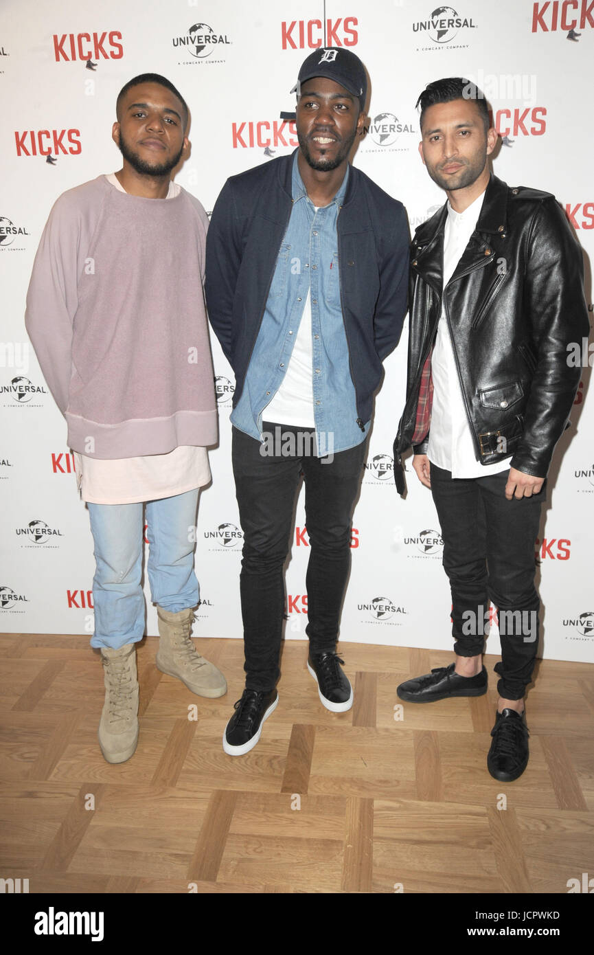 'Kicks' Special screening at the Curzon Aldgate  Featuring: Christopher Jordan Wallace, Justin Tipping, Mo Stacks Where: London, United Kingdom When: 16 May 2017 Credit: WENN.com Stock Photo
