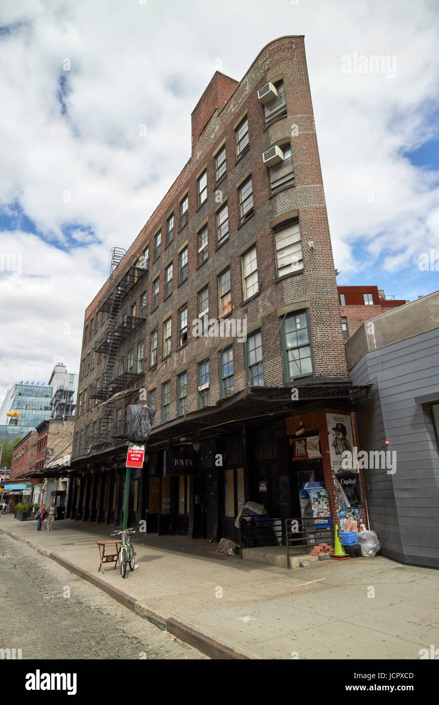 old brick facade of old meatpacking district building 55 Gansevoort street planned to be a hotel rh guesthouse New York City USA Stock Photo