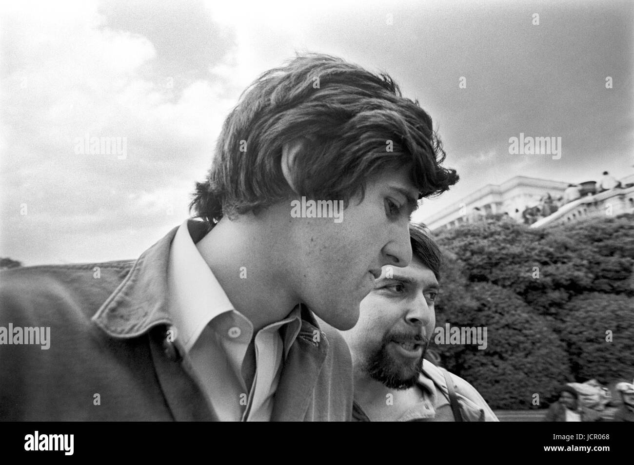 On April 22, 1971, Vietnam veteran Lt. John Kerry at the 1971 Mayday antiwar demonstration at the US Capitol. Stock Photo