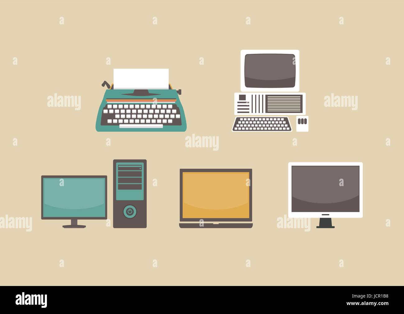 evolution of computer, former to present Stock Vector Image & Art - Alamy