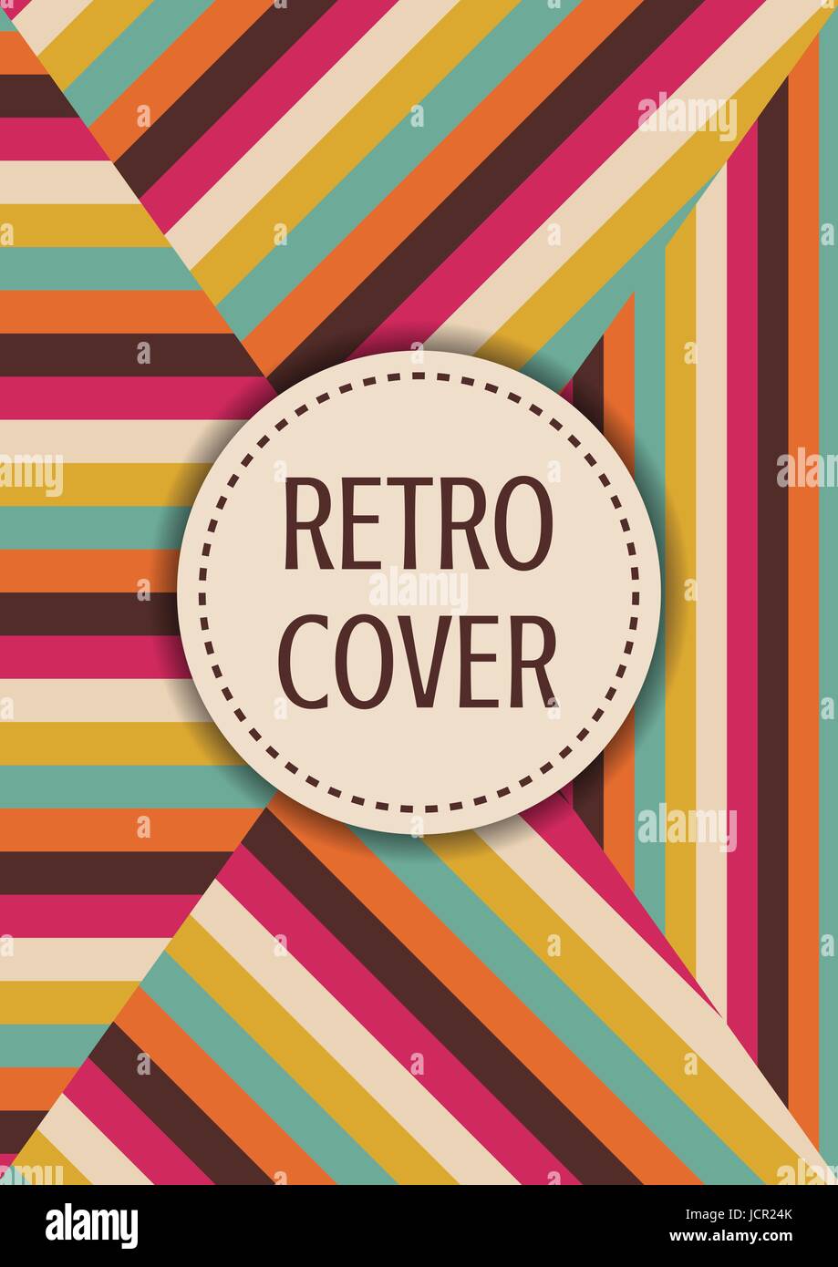 retro multicolor cover, 4 in 1, A4 size Stock Vector Image & Art Alamy