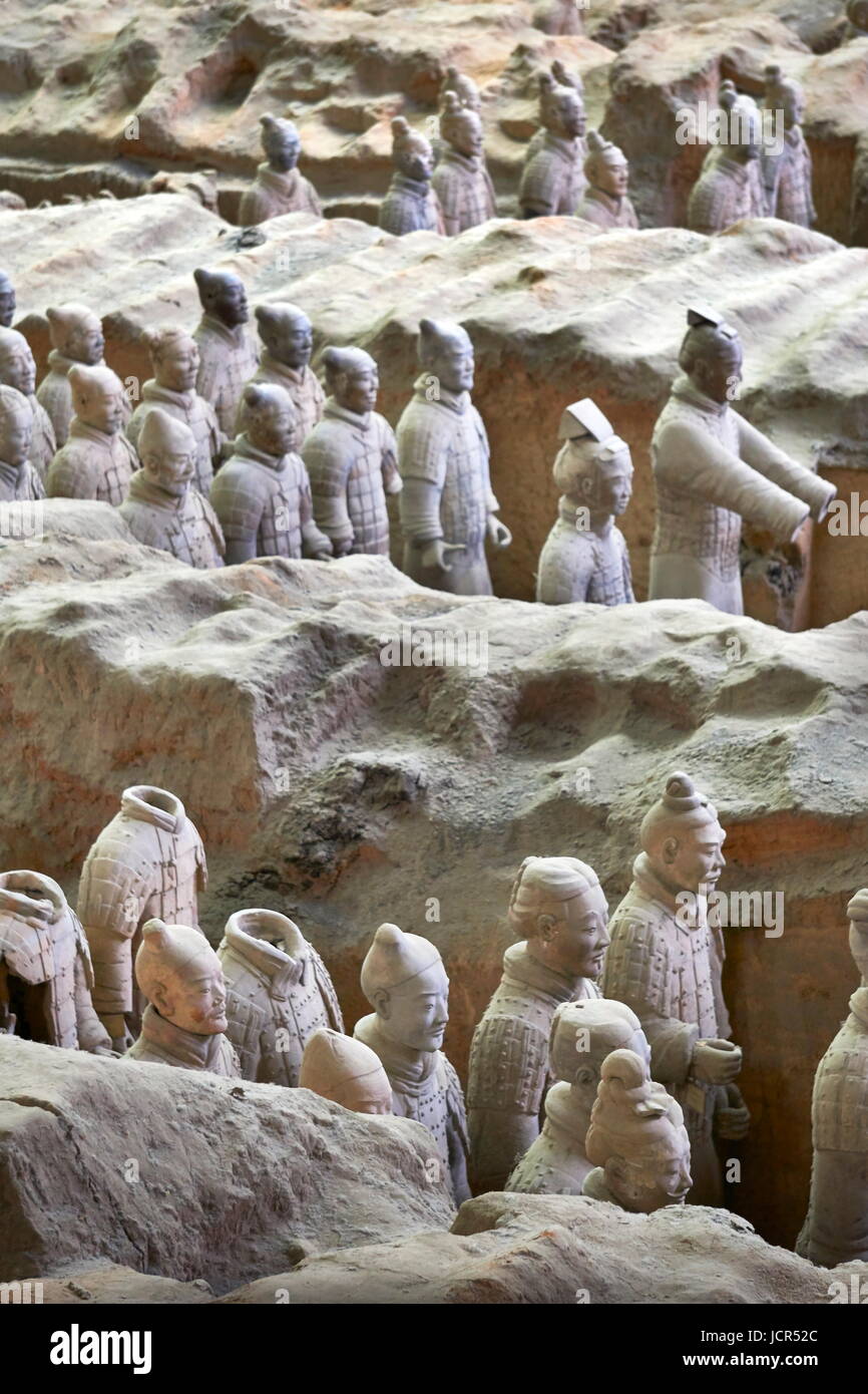 Warriors Terracotta Army, UNESCO, Xian, China Stock Photo Alamy