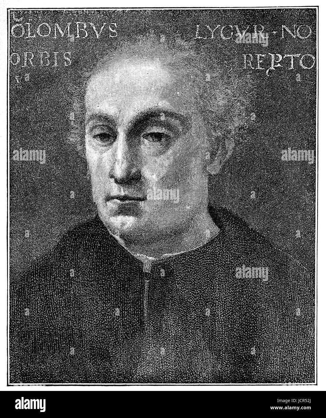 Portrait of Christopher Columbus by Sebastiano del Piombo Stock Photo