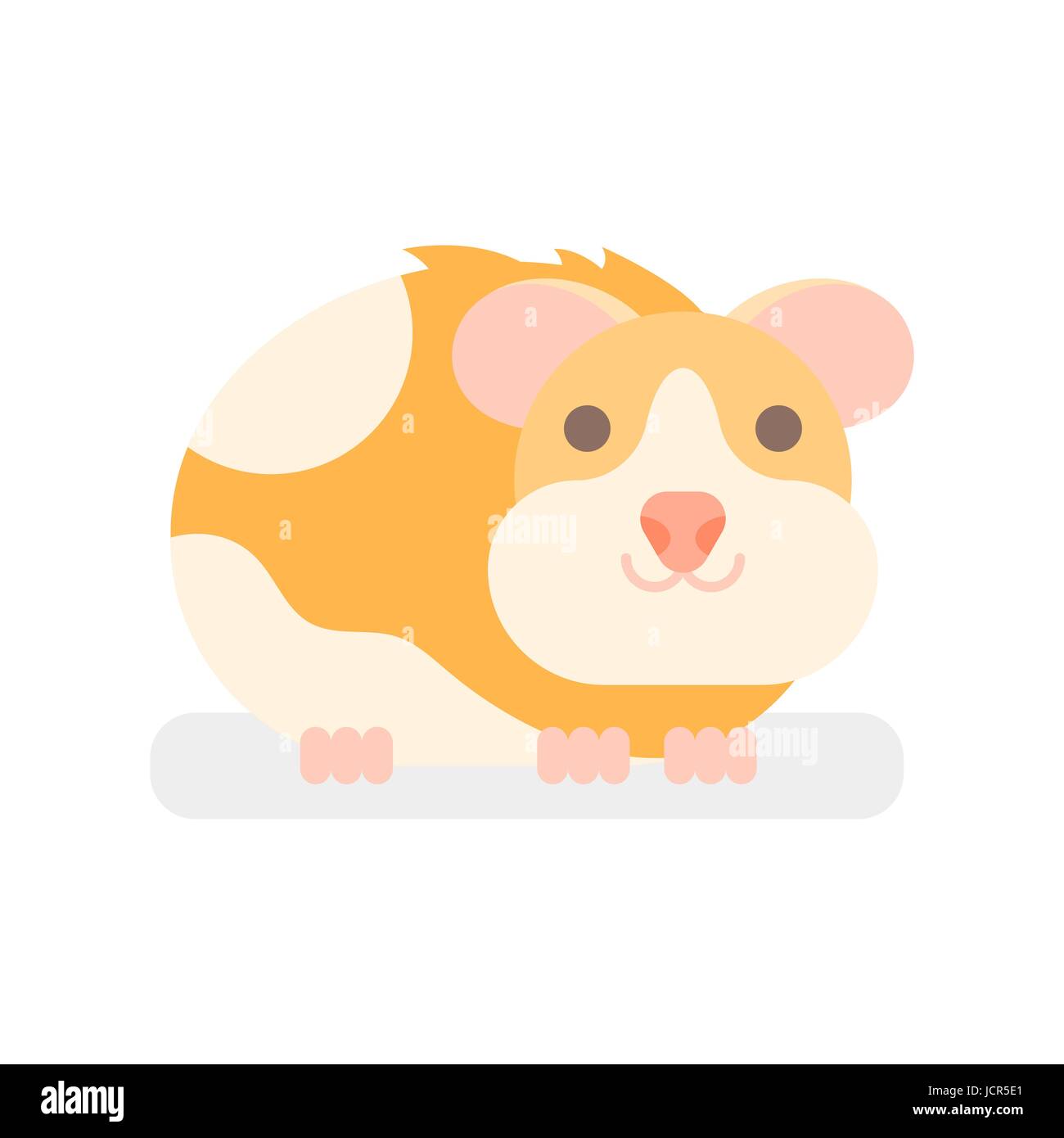 Vector Flat Style Illustration Of Hamster Icon For Web Isolated On White Background Stock Vector Image Art Alamy
