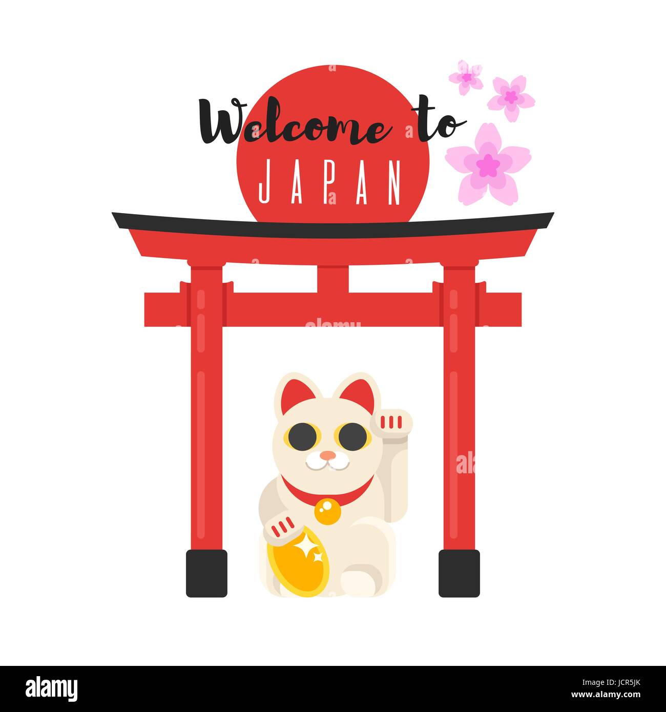 Japanese 2024 welcome cat