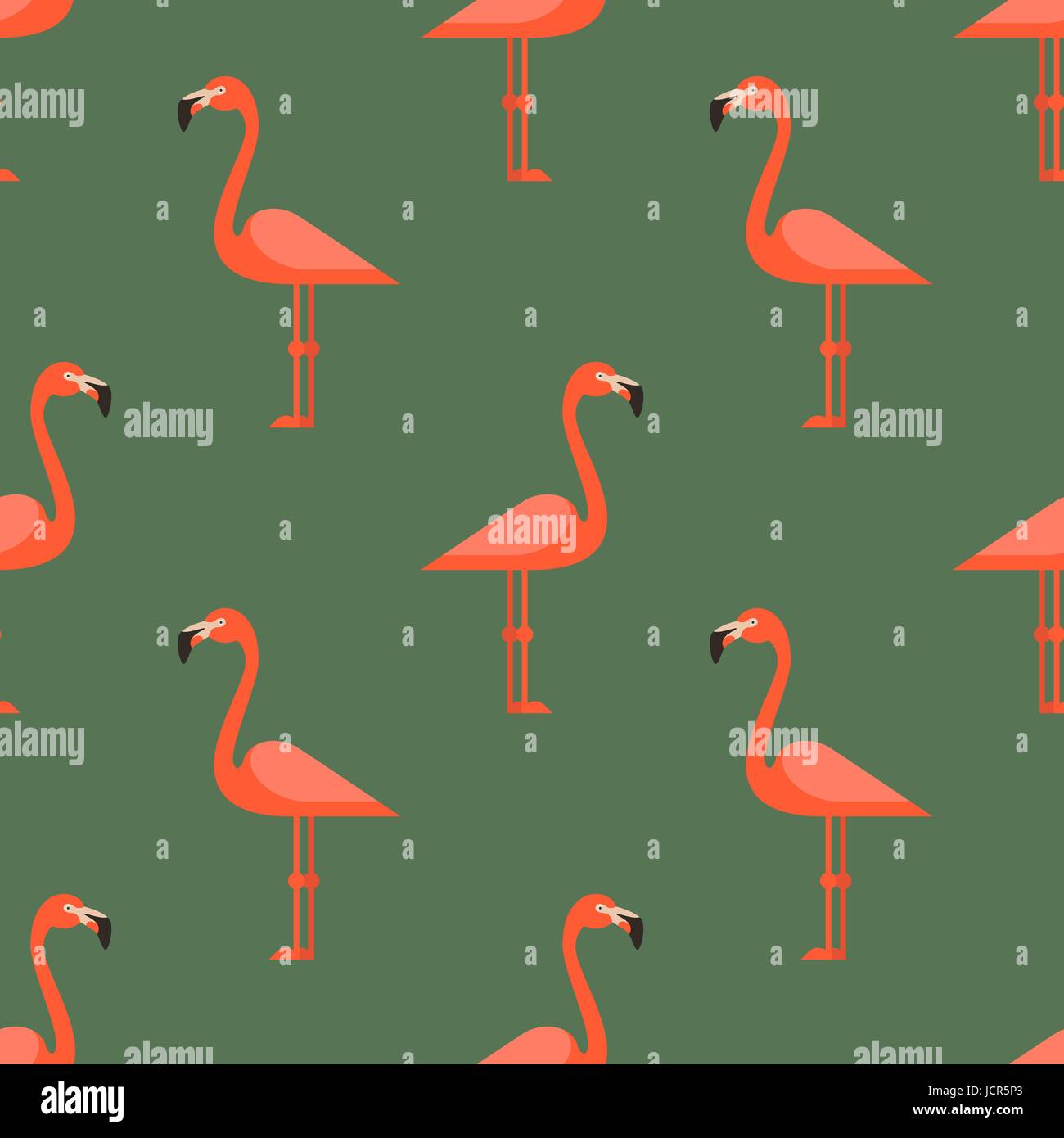 Vector seamless pattern with flamingos Stock Vector Image & Art - Alamy