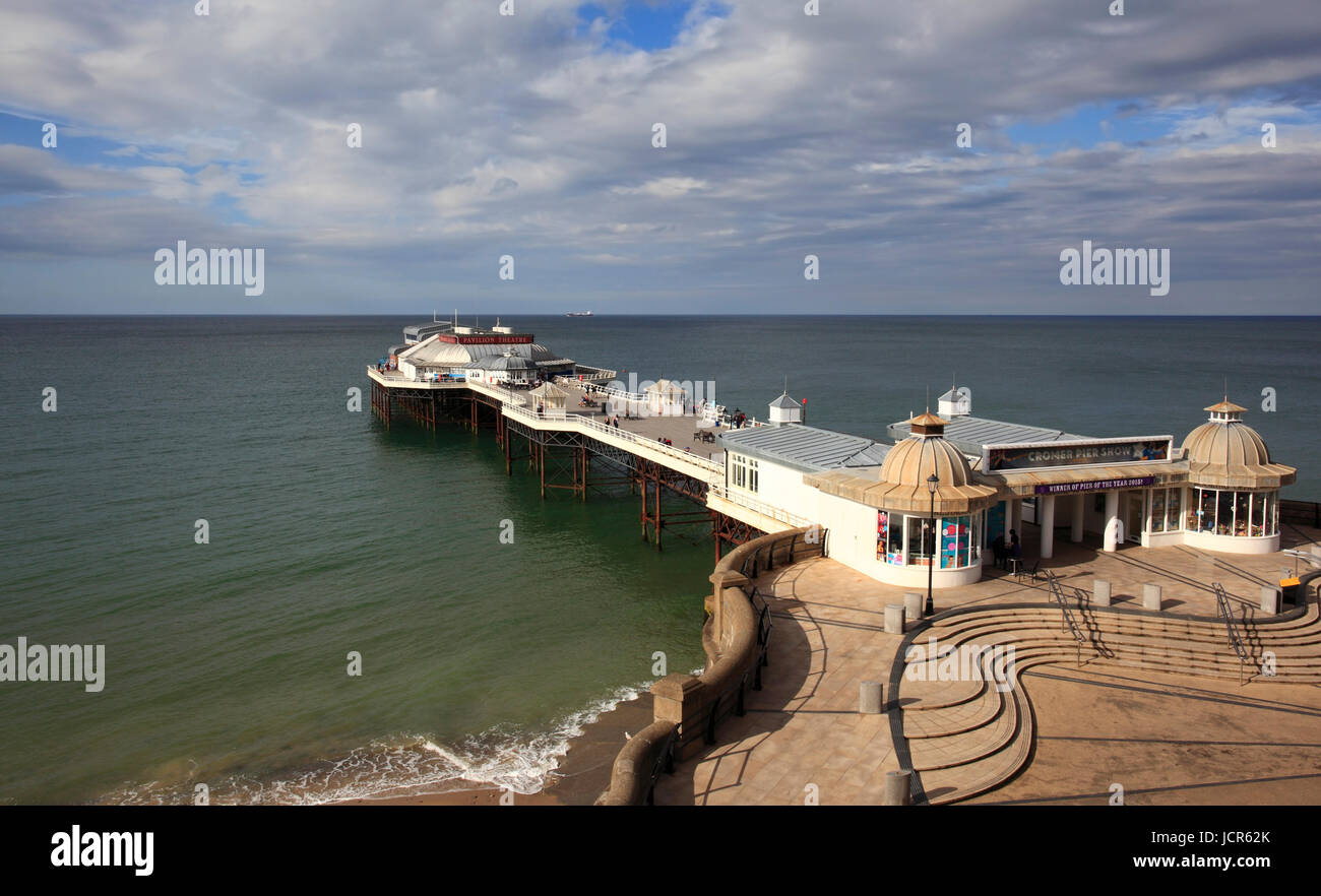 The traditional pier at Cromer, North Norfolk, England, Europe Stock Photo