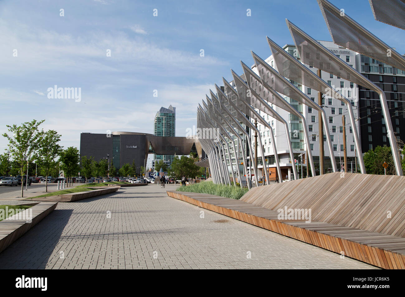 Studio Bell East viilage skybridge hi-res stock photography and images - Alamy