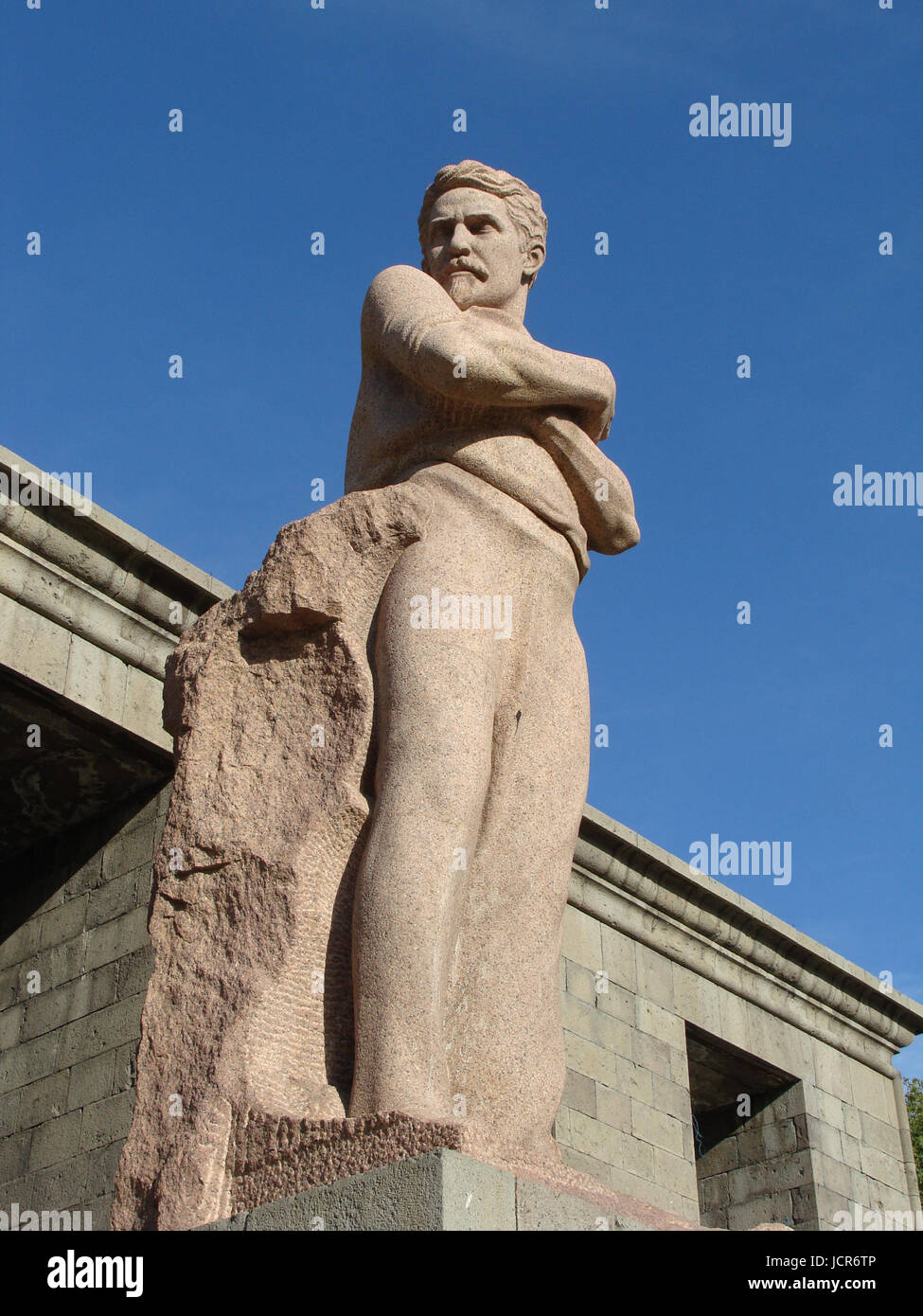 Monument to Stepan Shaumyan in Yerevan, Armenia Stock Photo