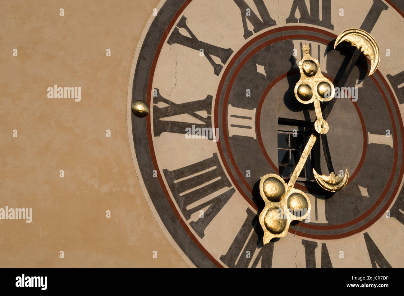 Giant clock tower close-up Stock Photo - Alamy