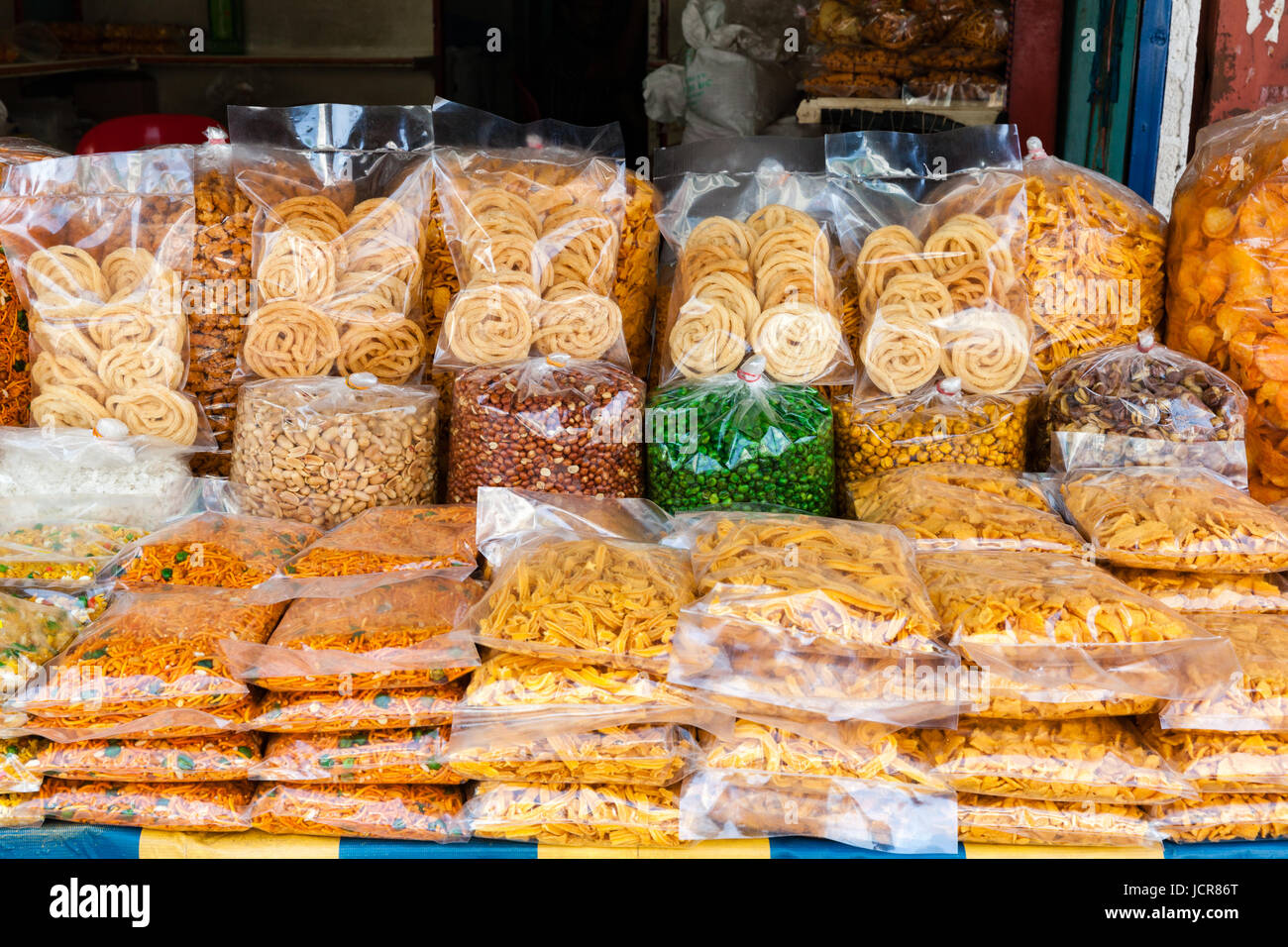 Typical Indian store in George Town, Penang, Malaysia. Stock Photo