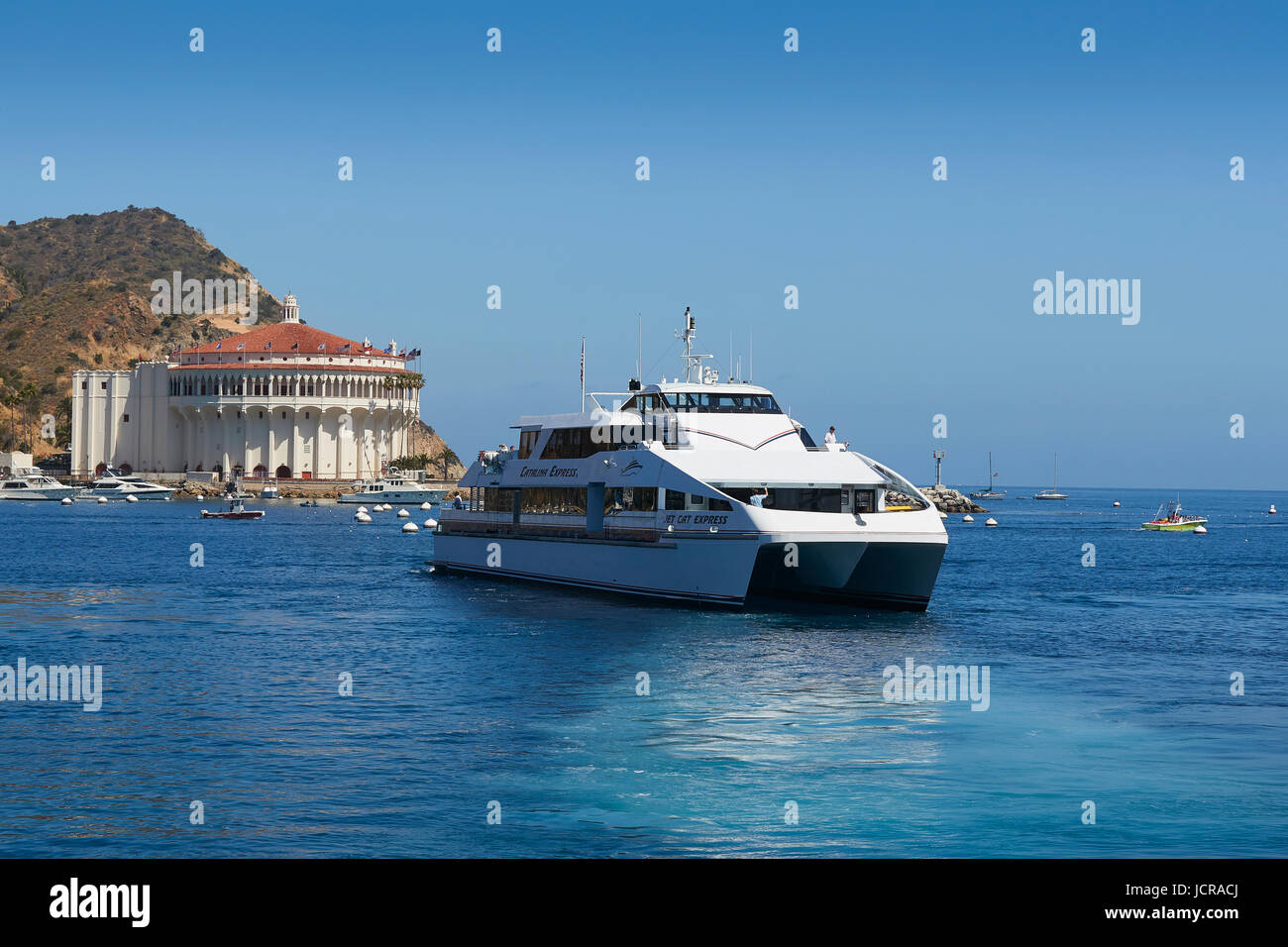 Catalina Express SeaCat, Jet Cat Express, Departs Avalon, Catalina